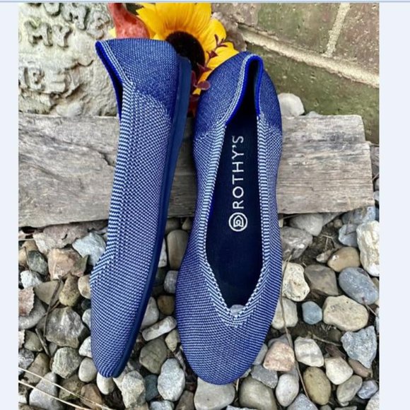 Rothy's Shoes - ROTHYS Women’s Retired The Flat Indigo Round Toe Flats Size US 8